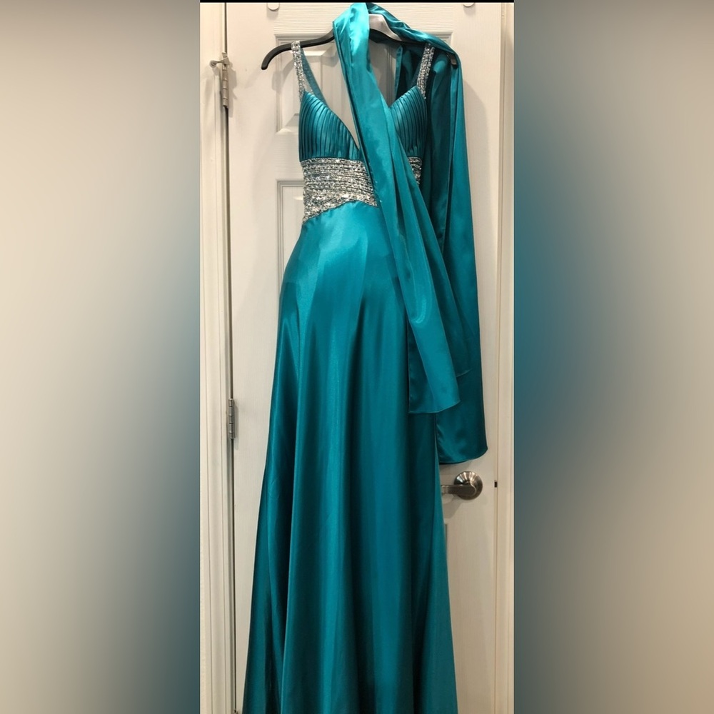 Nina Canacci Teal Dress